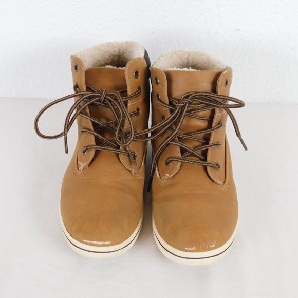 Nordstrom Rack Shoes - Nordstrom Rack Women Size 5 Shoes Brown Faux Leather Faux Fur Lining FLAW